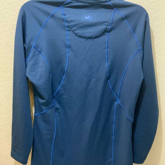 Peter Millar Half Zip UPF 50+ Performance Fabric Pullover Blue Size Medium Women - Picture 7 of 8